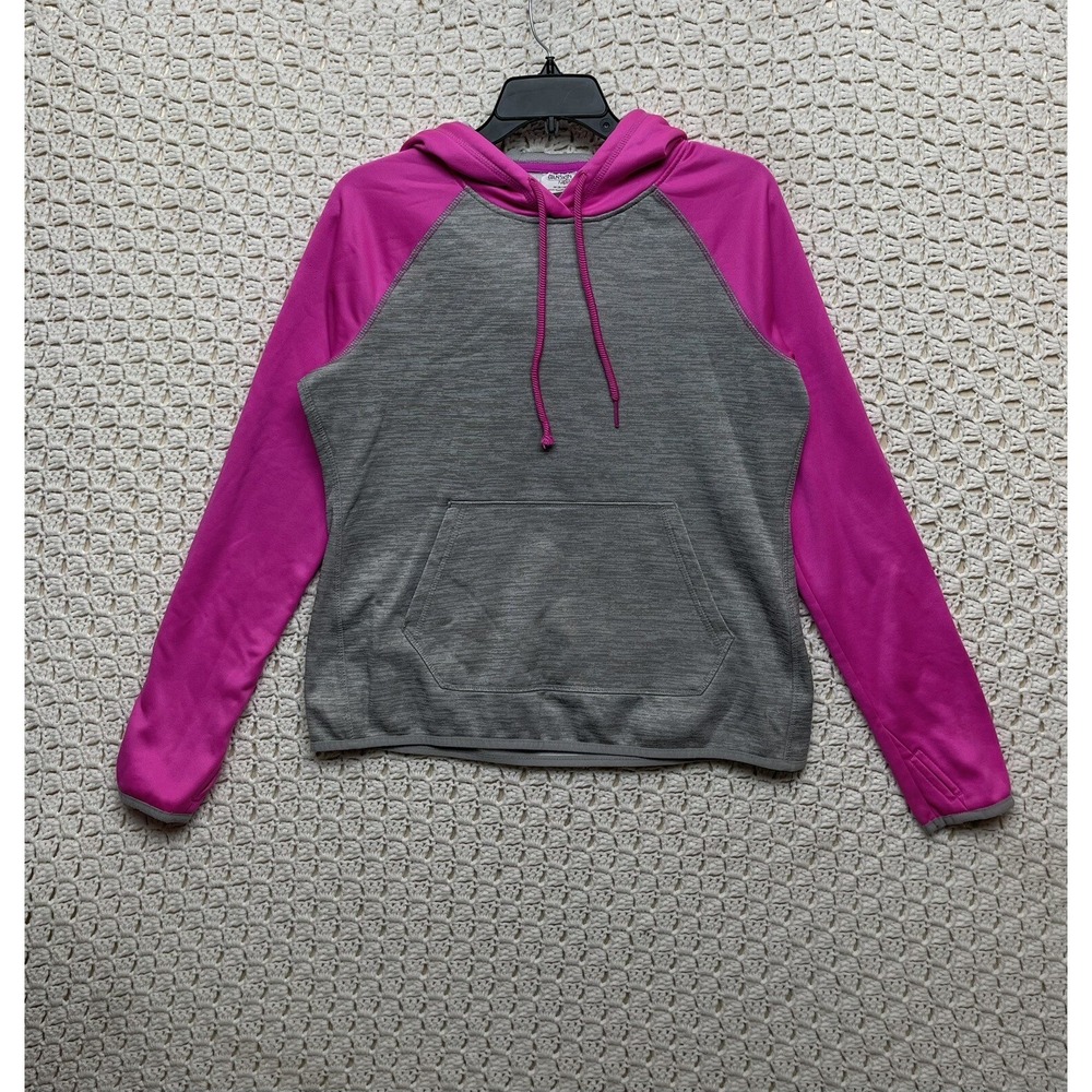 Danskin Now Women's Hoodie Size medium Gray Pink Dri Fit